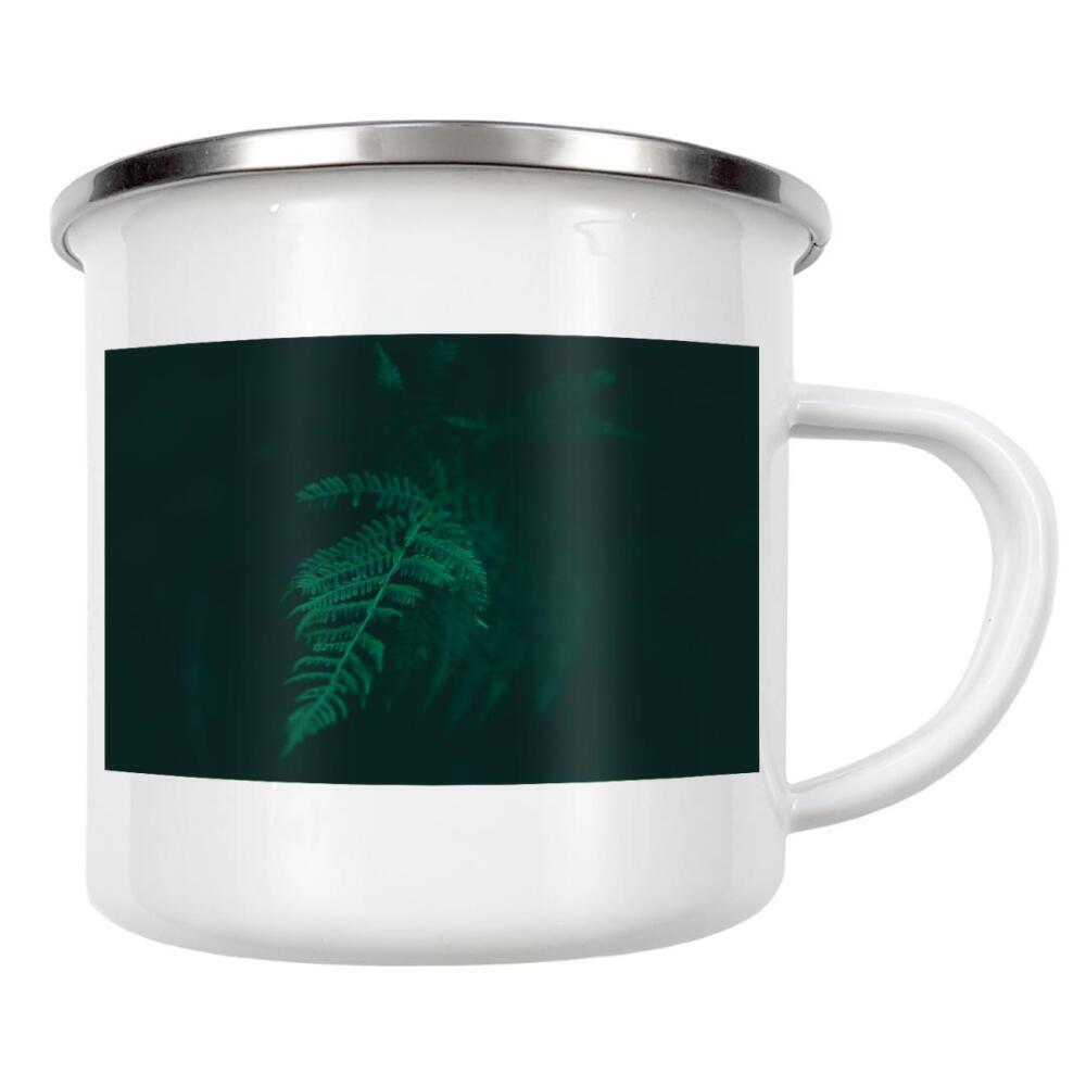 Emaille Tasse "Farnwedel im Wald" artboxONE - Natur
