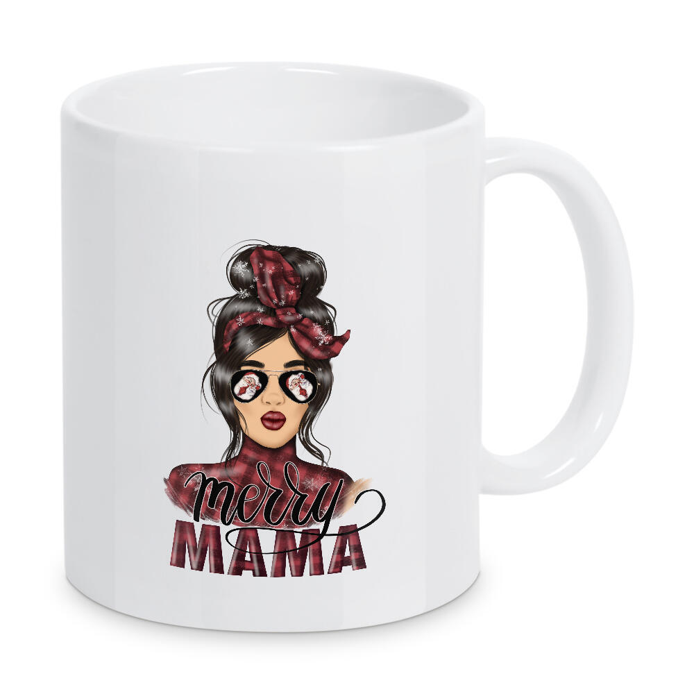 Tasse "Fröhliche Mama" artboxONE - Fashion,Weihnachten,Für Mama