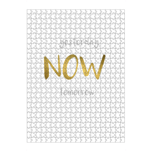 Puzzle Ravensburger "Now 2" artboxONE - Typografie - Jetzt,Heute,Heute,Mach es - Bild Jetzt