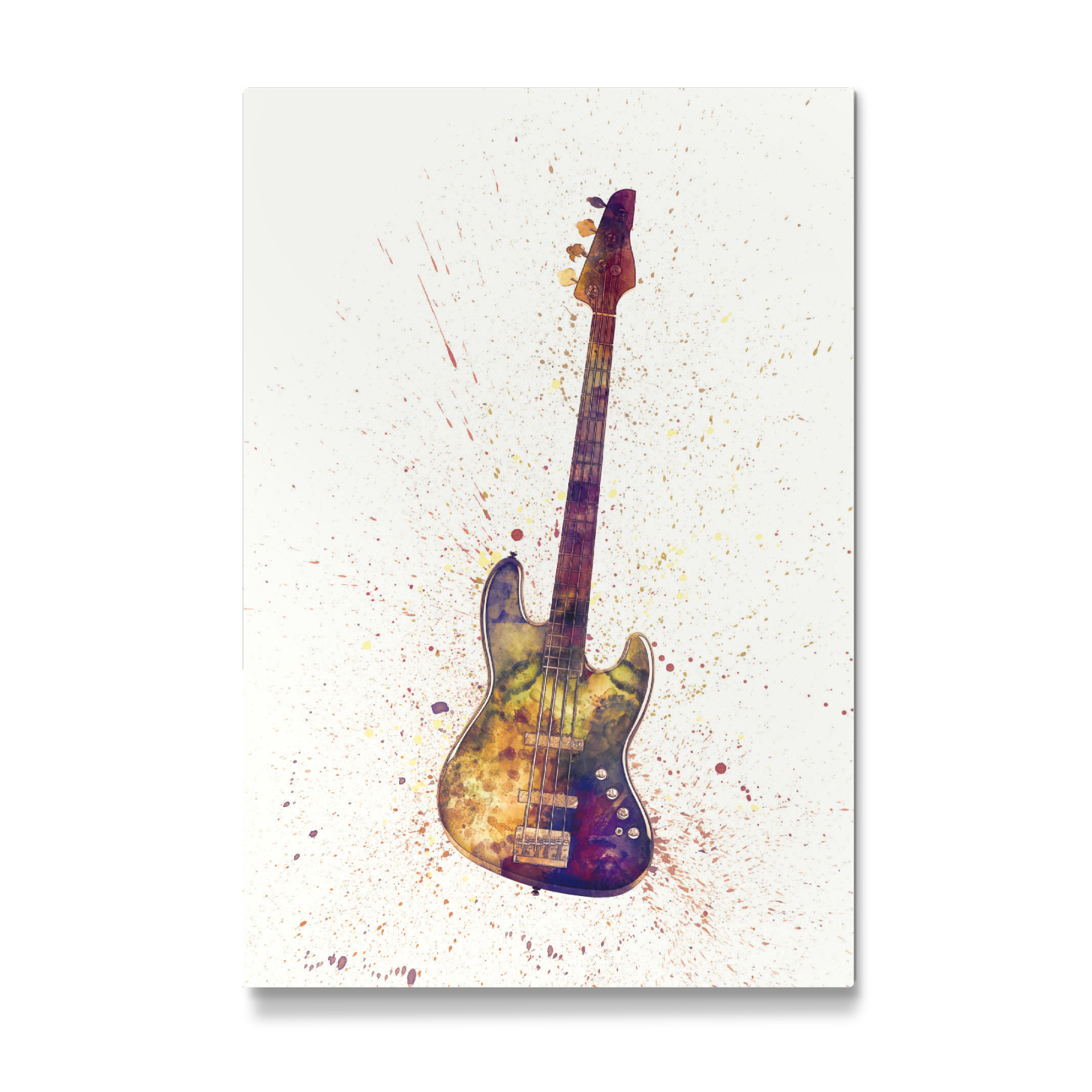 Galerie-Print "Electric Bass Guitar Abstract Watercolor" 30x20 cm artboxONE