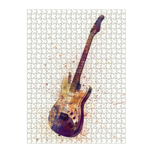 artboxONE Puzzle "Electric Guitar Abstract Watercolor II" artboxONE - Musik,Festivals