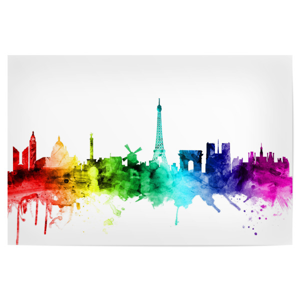 Poster "Paris France Skyline" artboxONE - Städte,Reise,Städte / Paris
