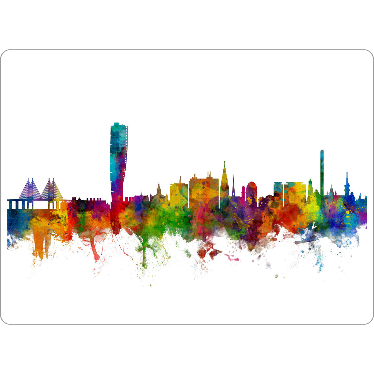 Tischset "Malmo Sweden Skyline" artboxONE - Städte,Reise