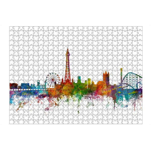 artboxONE Puzzle "Blackpool England Skyline" artboxONE - Städte,Reise