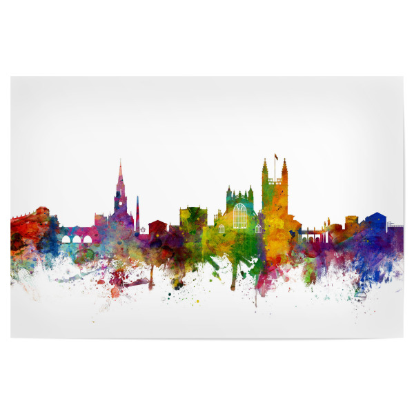 Poster 30x20 cm "Bath England Skyline Cityscape" artboxONE - Städte,Reise