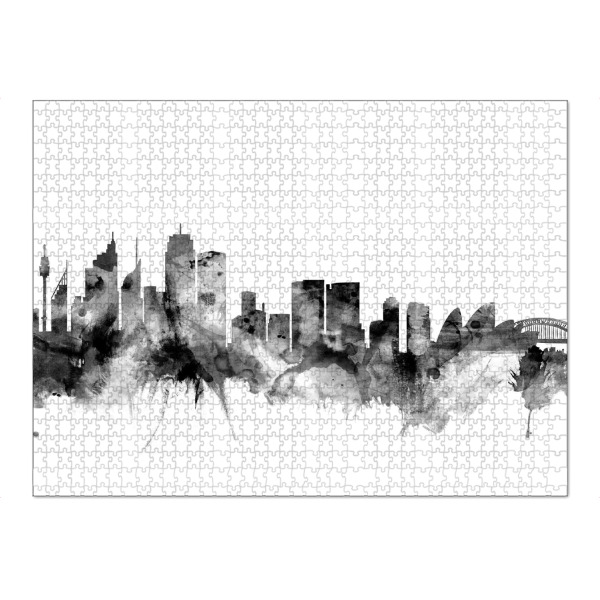 Puzzle Ravensburger "Sydney Australia Skyline" artboxONE - Städte,Reise,Schwarzweiß,Städte / Sydney