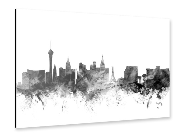 Alu-Dibond "Las Vegas Nevada Skyline" 30x20 cm artboxONE