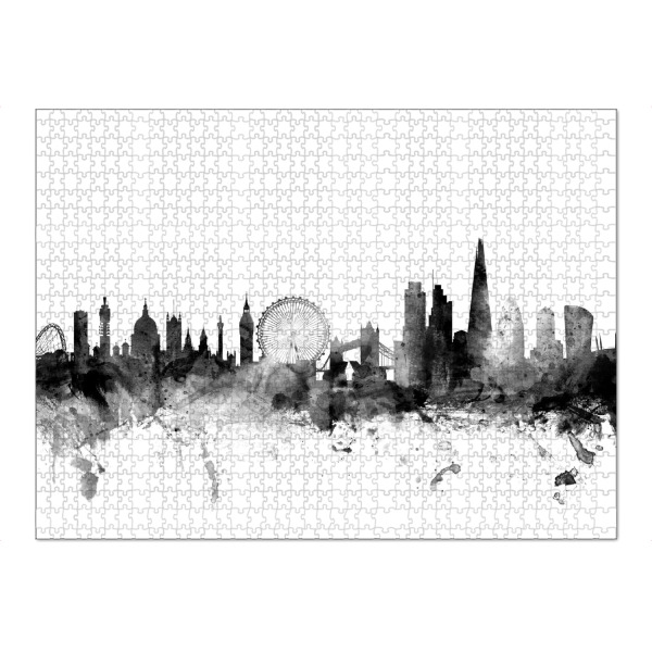 Puzzle Ravensburger "London England Skyline 3" artboxONE - Städte,Städte / London,Reise,Schwarzweiß