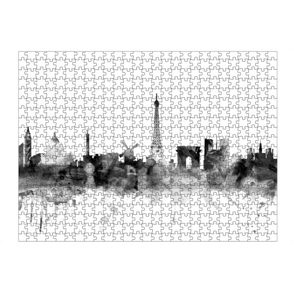Puzzle Ravensburger "Paris France Skyline bw" artboxONE - Städte,Reise,Schwarzweiß,Städte / Paris