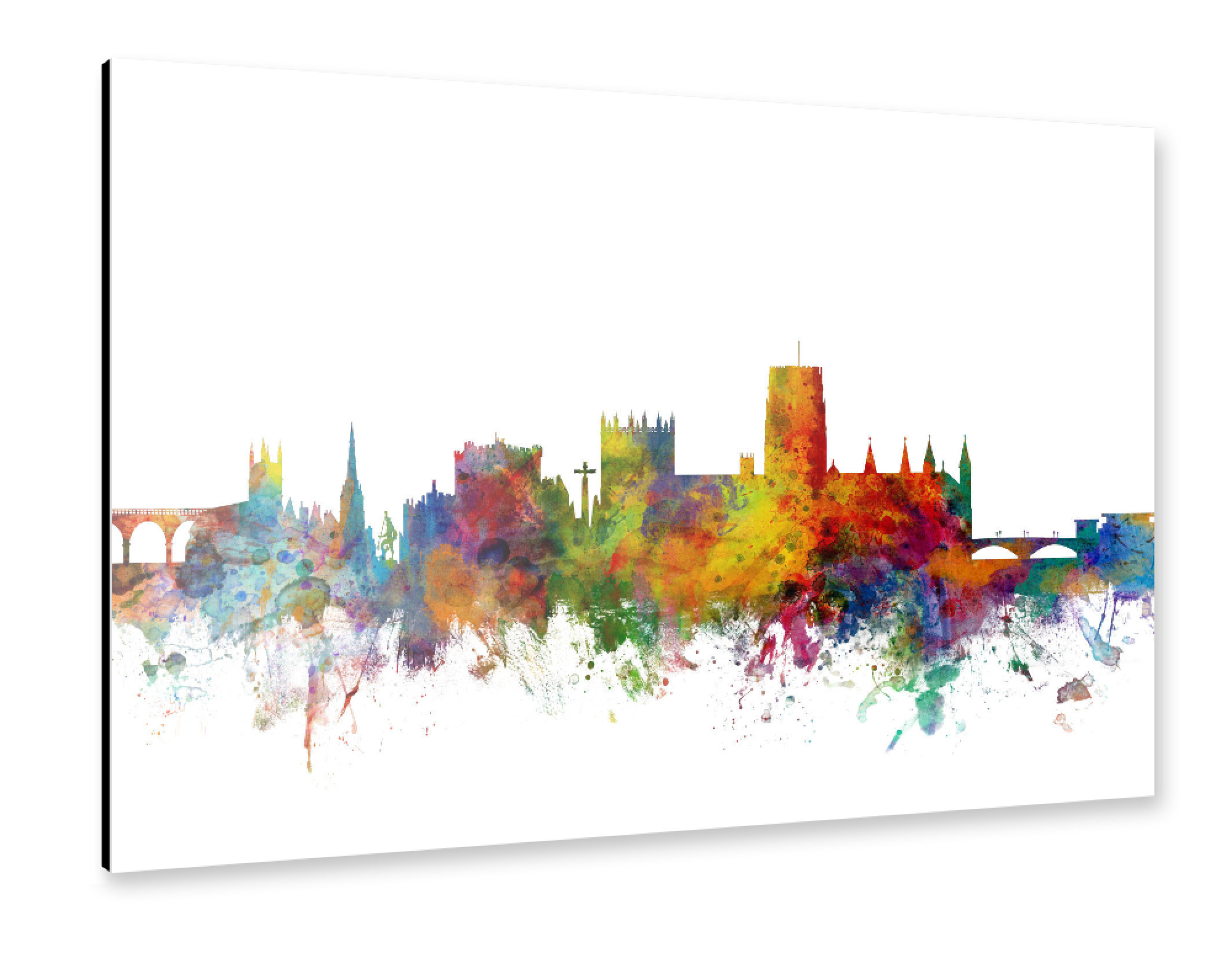 Alu-Dibond "Durham England Skyline Cityscape" 30x20 cm artboxONE