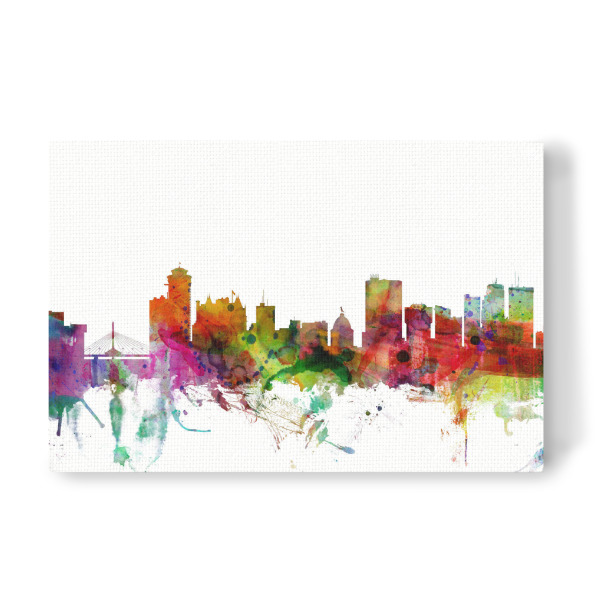 Leinwandbild "Winnipeg Canada Skyline" artboxONE - Städte,Reise