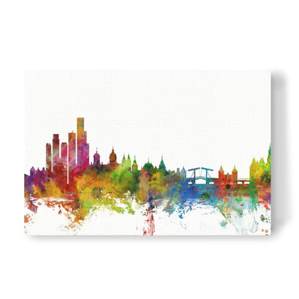 Leinwandbild "Amsterdam The Netherlands Skyline" artboxONE - Städte,Reise,Städte / Amsterdam
