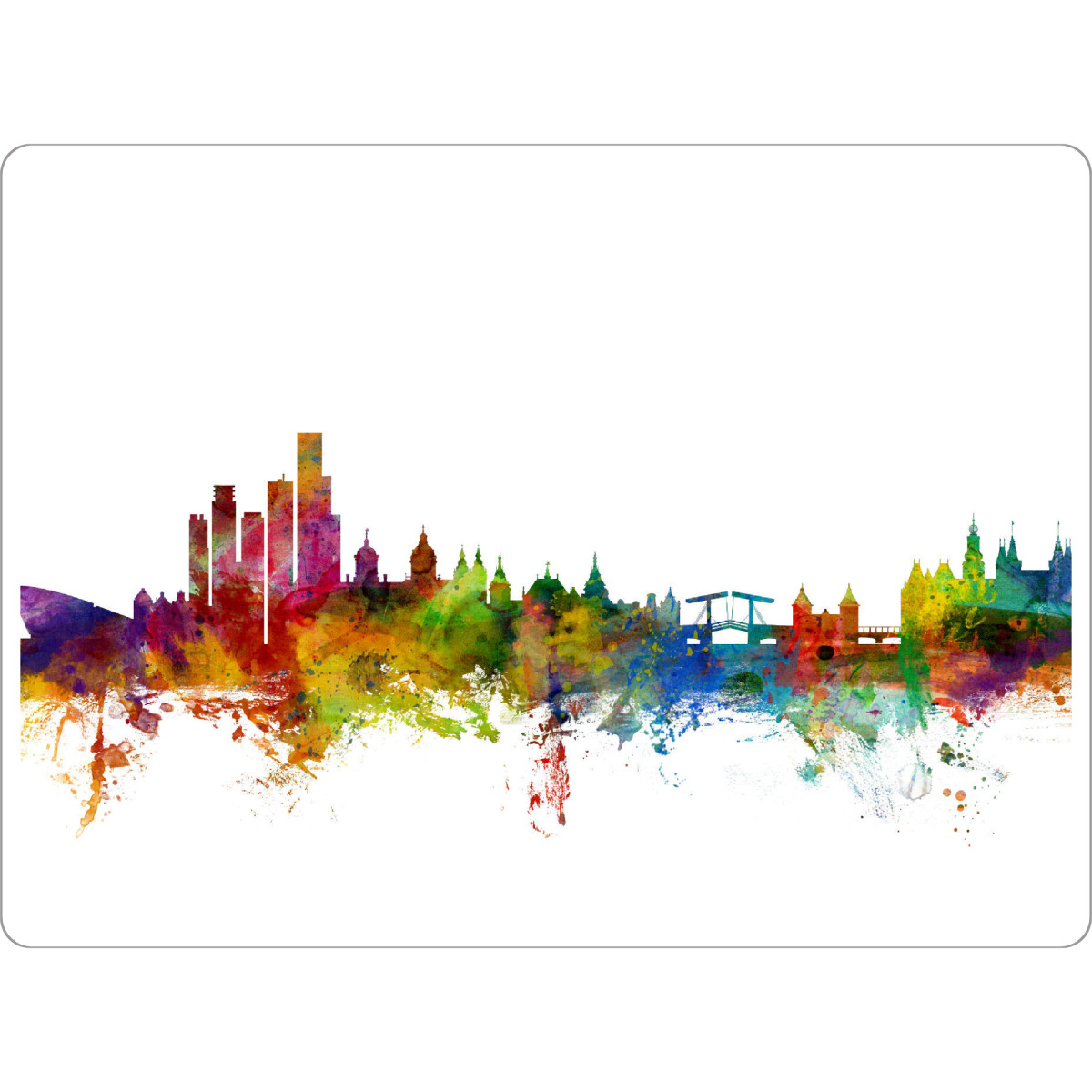 Tischset "Amsterdam The Netherlands Skyline" artboxONE - Städte,Reise,Städte / Amsterdam