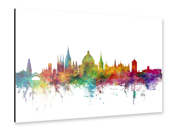 Alu-Dibond "Oxford England Skyline" 30x20 cm artboxONE