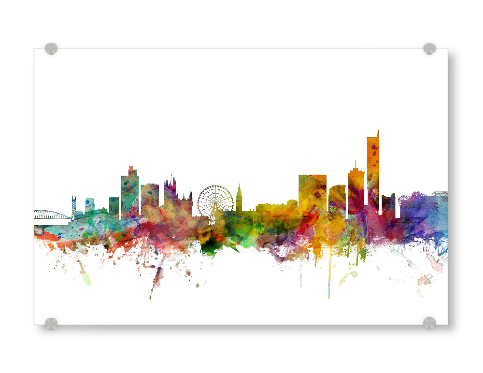 Acrylglasbild "Manchester England Skyline I" artboxONE - Städte,Reise