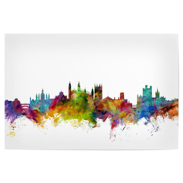 Poster 30x20 cm "Cambridge England Skyline II" artboxONE - Städte,Reise