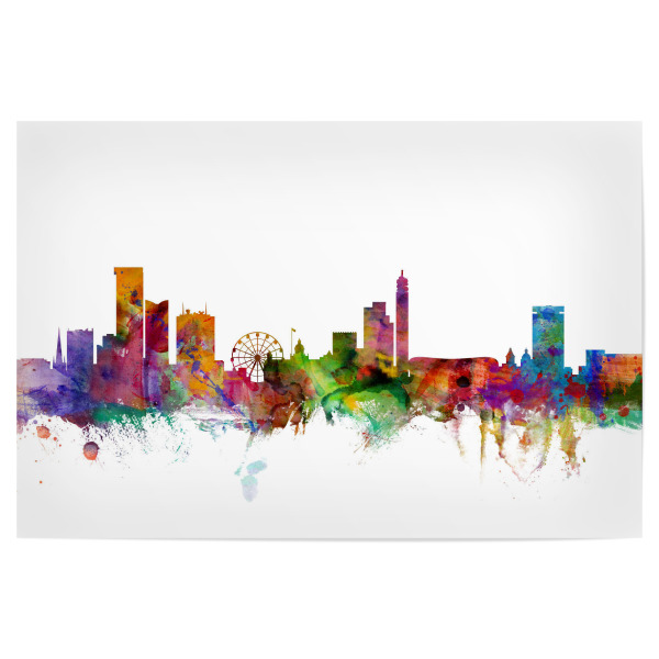 Poster 30x20 cm "Birmingham England Skyline" artboxONE - Städte,Architektur