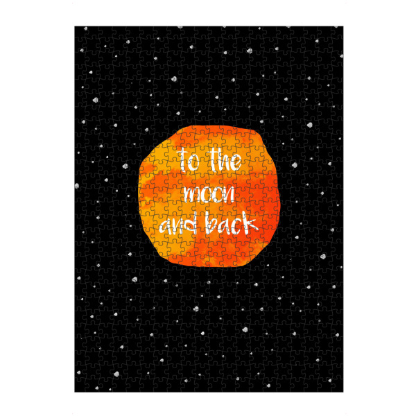 Puzzle Ravensburger "To the moon" artboxONE - Typografie,Liebe