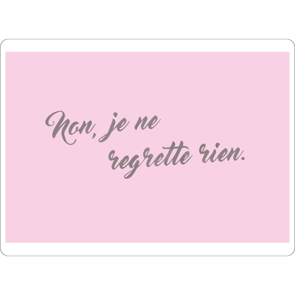 Tischset "Regrette" artboxONE - Typografie,Liebe