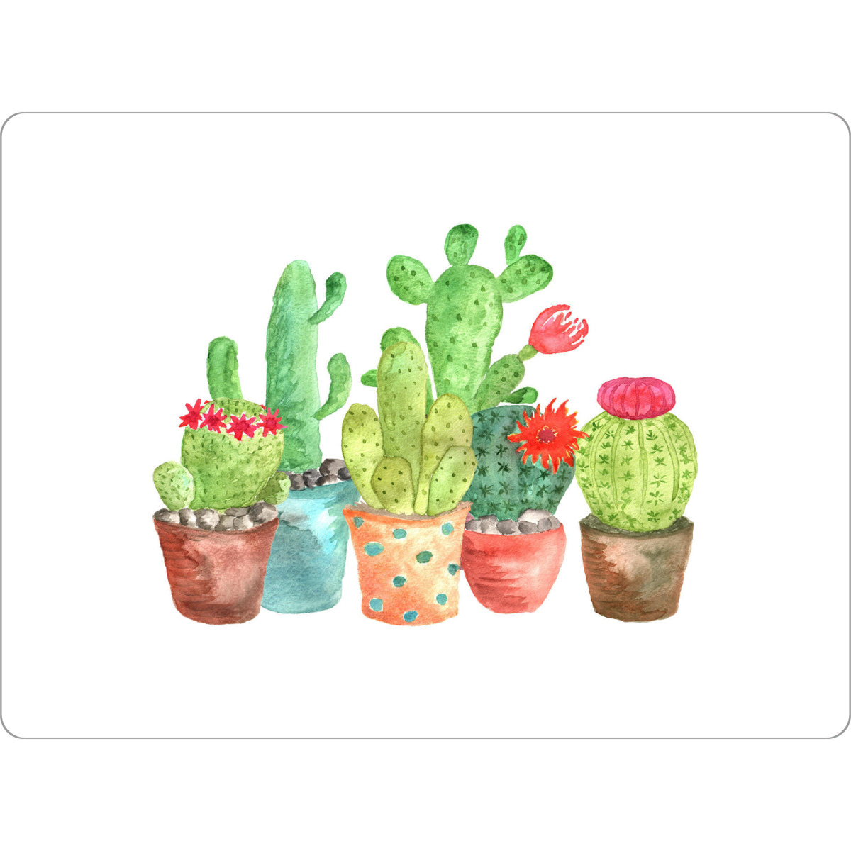 Tischset "Cactuses Watercolor" artboxONE - Floral,Für Kinder