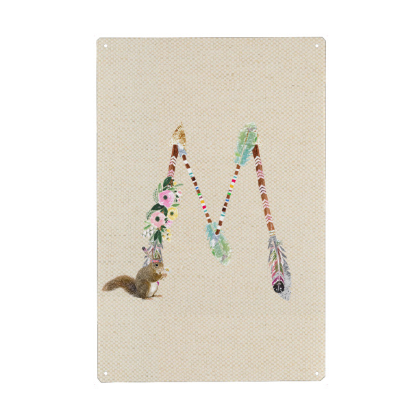 Holzbild "Buchstabe M" artboxONE - Buchstaben,Buchstaben / M