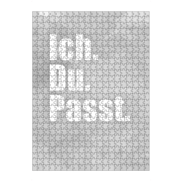 Puzzle Ravensburger "Ich. Du. Passt" artboxONE - Typografie,Schwarzweiß - Ich,Du,Liebe,Chill - Bild ich