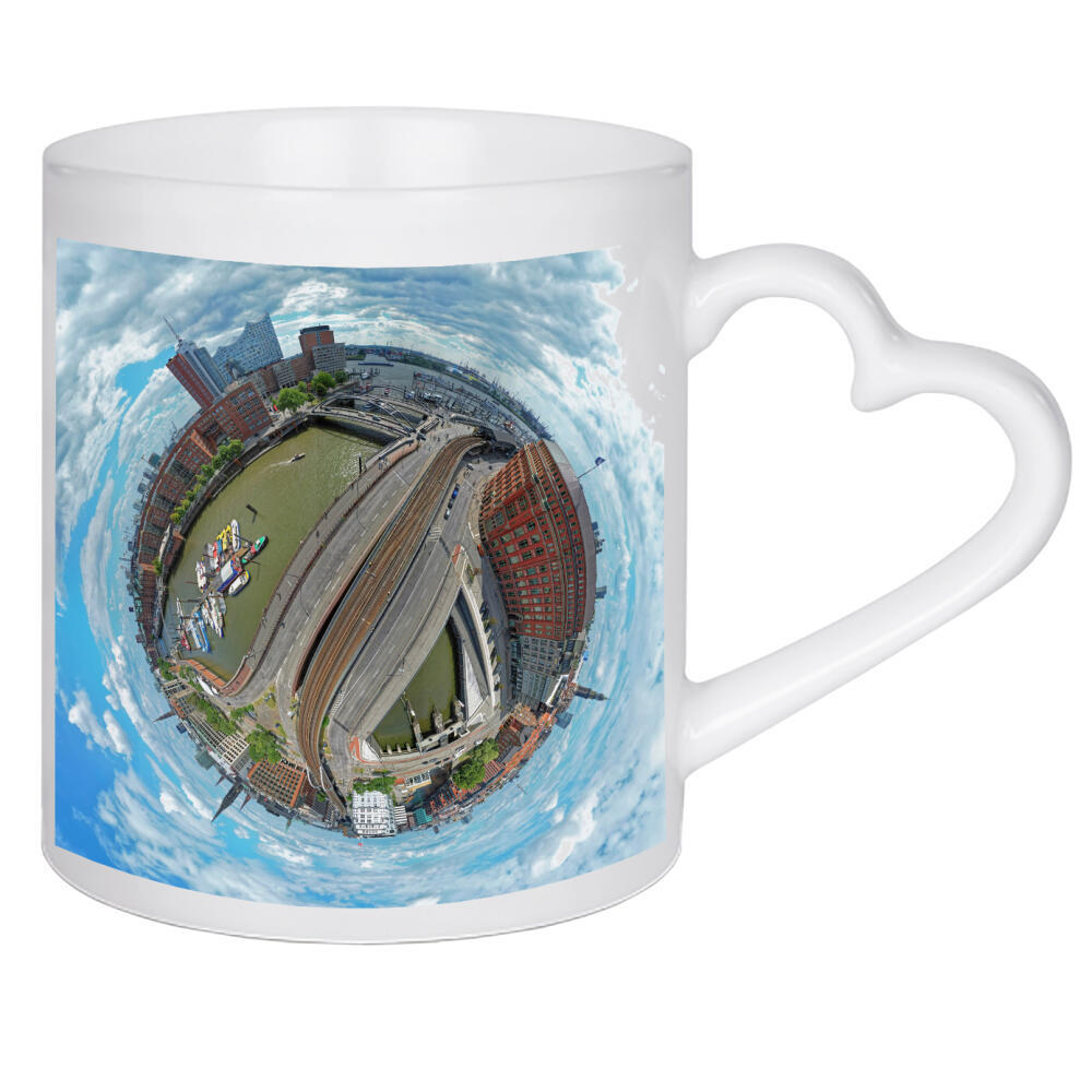 Herztasse "Hamburg - Binnenhafenbrücke" artboxONE - Städte,Städte / Hamburg,Reise,Architektur,Reise / Länder