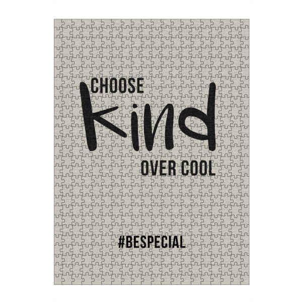 Puzzle Ravensburger "Choose kinda over cool" artboxONE - Typografie - Nett,Cool,Sei cool,Bespecial,Sprüche,Lieb,Tippfehler - Bild Nett
