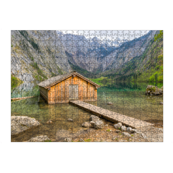 artboxONE Puzzle "Hütte am Obersee" artboxONE - Natur,Reise