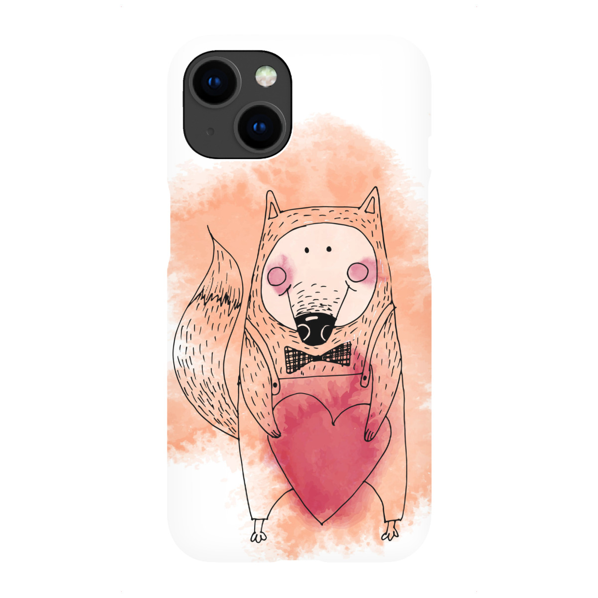 iPhone "Fox with heart" Premium-Case Handyhülle artboxONE