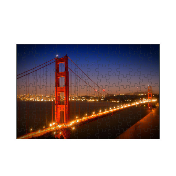 artboxONE Puzzle "Golden Gate Bridge am Abend" artboxONE - Städte,Reise,Architektur,Reise / Länder,Städte / San Francisco