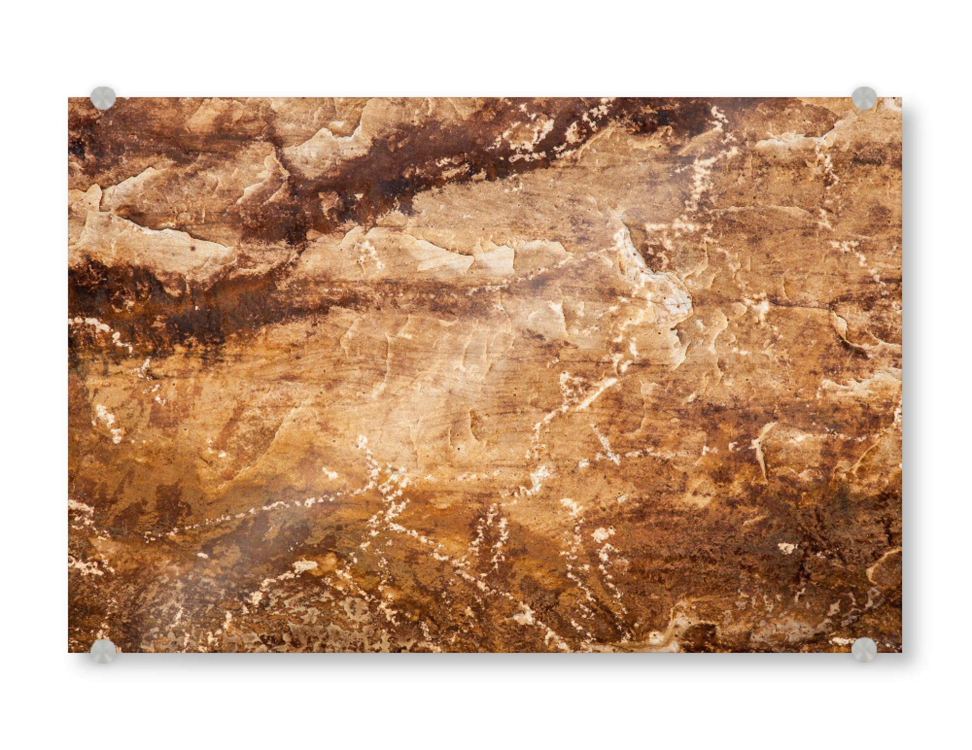 Acrylglasbild "Sandstein" artboxONE - Natur - Stein,Fels,Sandstein,Sedimentstein,Muster,Interessant,Beige