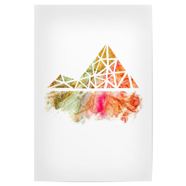 Poster 30x20 cm "Geo Pyramid" artboxONE - Abstrakt,Geometrie,Streetart