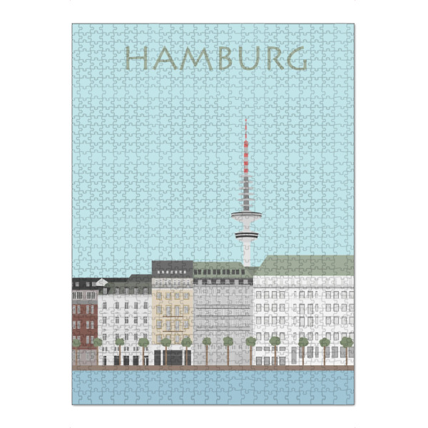 Puzzle Ravensburger "Hamburg 5" artboxONE - Städte / Hamburg - Hamburg,Hansestadt,Großstadt,Alster,Reeperbahn,Hafen - Bild Hamburg