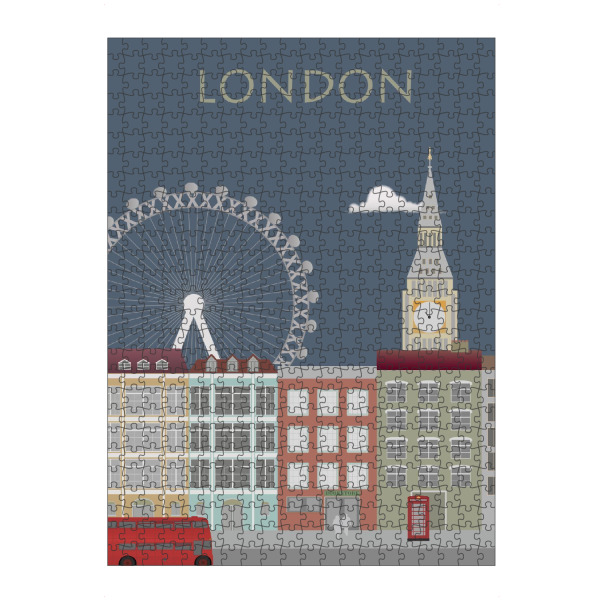 Puzzle Ravensburger "London 5" artboxONE - Städte / London - London,Großstadt,London eye,Big ben,Londonbus,Hauptstadt,Königin,Monarchie,Königshaus