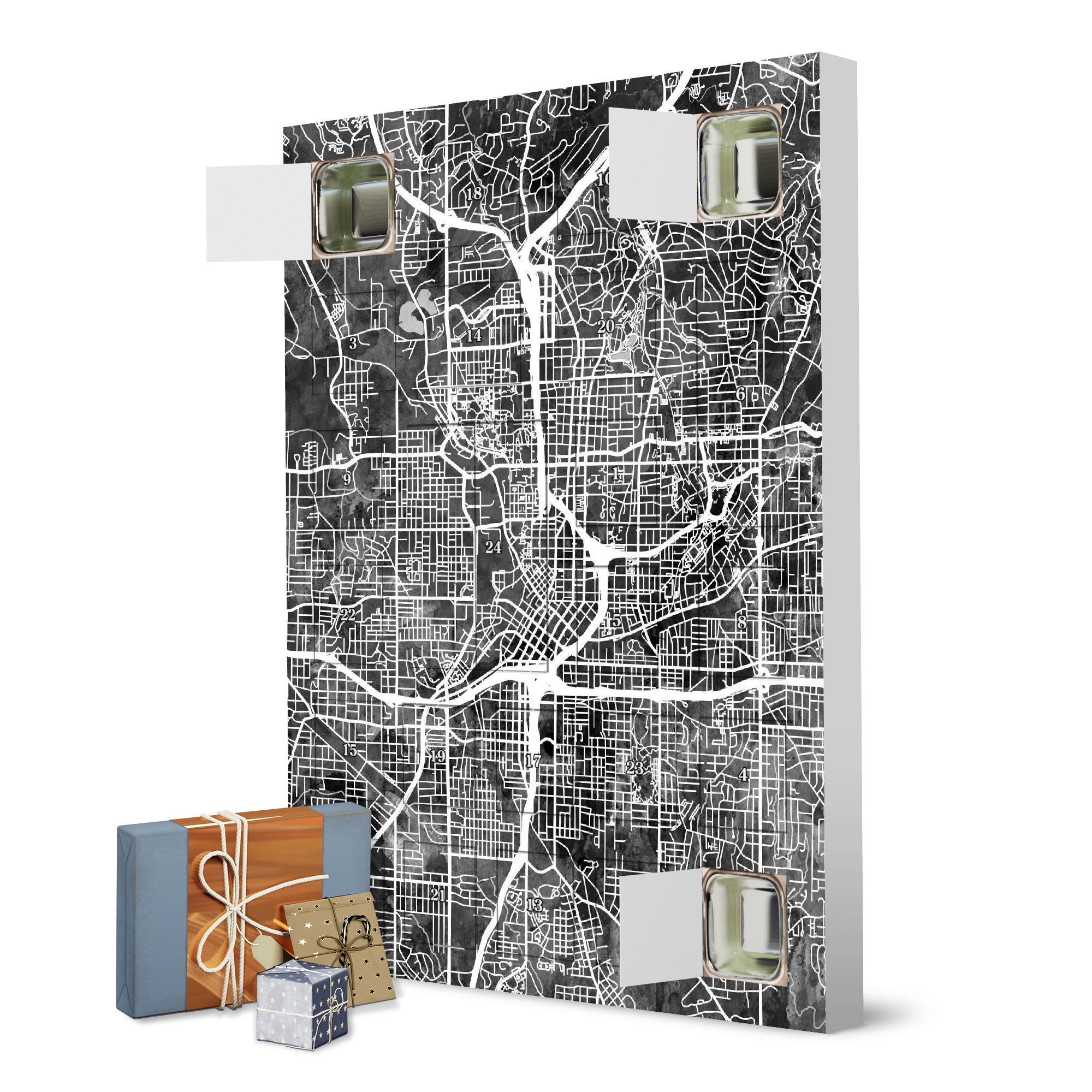 Adventskalender zum Selbstbefüllen Atlanta Georgia City Map 4 artboxONE Adventskalender Städte