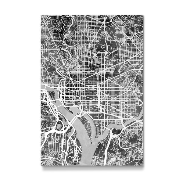 Galerie-Print "Washington DC Street Map 4" 30x20 cm artboxONE