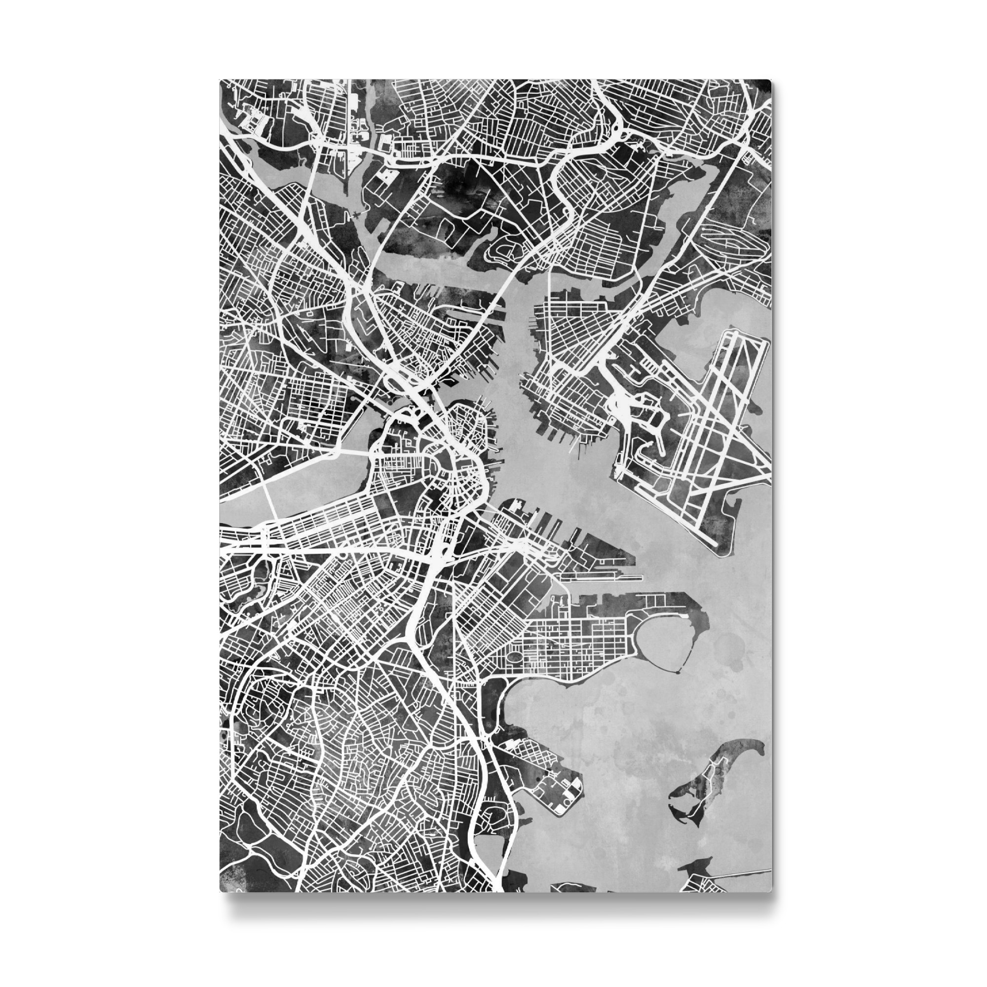 Galerie-Print "Boston Massachusetts Street Map 4" 30x20 cm artboxONE