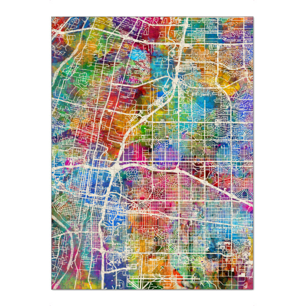 Puzzle Ravensburger "Albuquerque New Mexico City Street Map 3" artboxONE - Städte,Kartografie