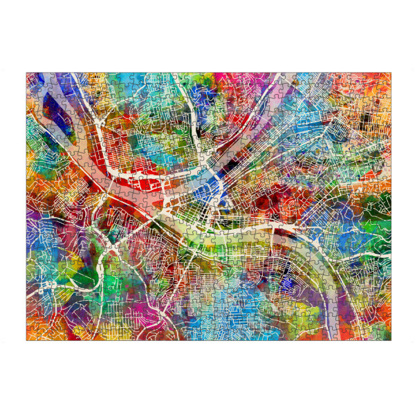 artboxONE Puzzle "Pittsburgh Pennsylvania Street Map 3" artboxONE - Städte,Kartografie