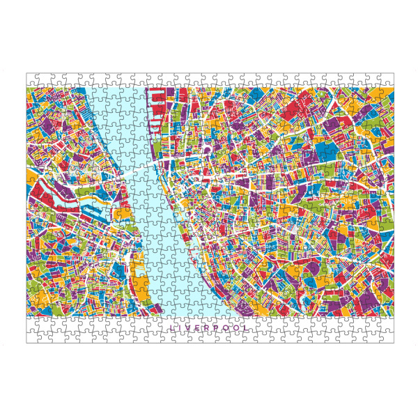 artboxONE Puzzle "Liverpool England Street Map 2" artboxONE - Städte,Kartografie