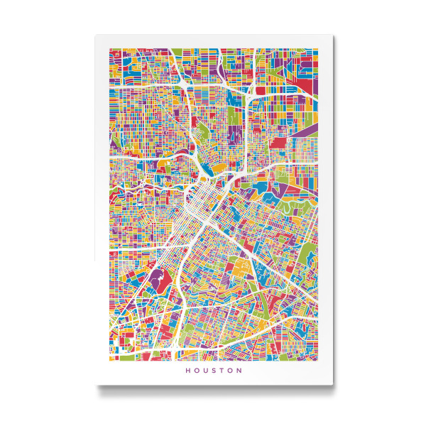 Galerie-Print "Houston Texas City Street Map 2" 30x20 cm artboxONE