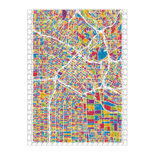 artboxONE Puzzle "Los Angeles City Street Map 2" artboxONE - Städte,Städte / Los Angeles,Kartografie