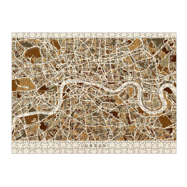 artboxONE Puzzle "London England Street Map 2" artboxONE - Städte,Städte / London,Kartografie
