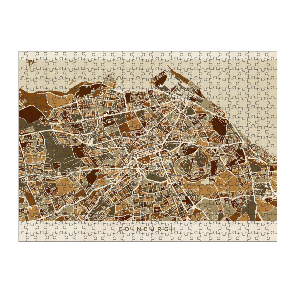 artboxONE Puzzle "Edinburgh Street Map" artboxONE - Städte,Kartografie