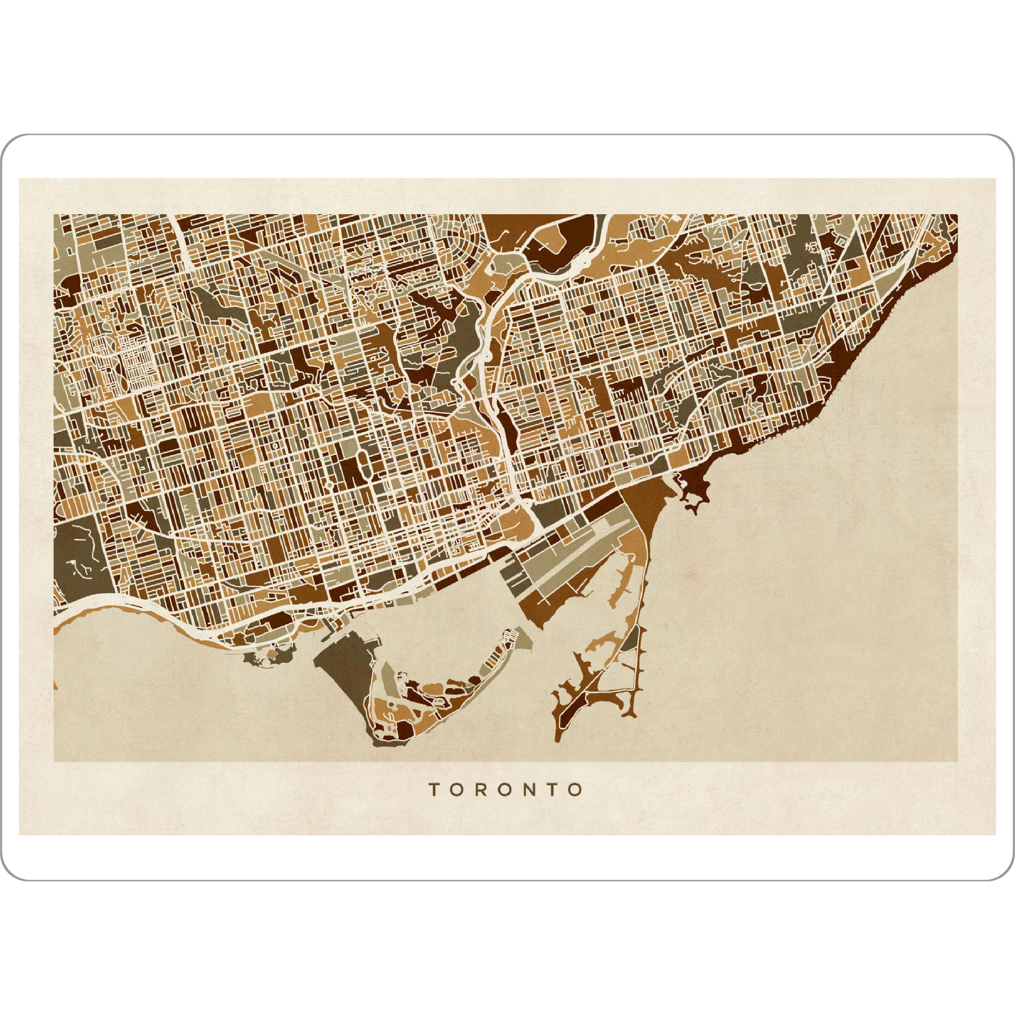 Tischset "Toronto Street Map" artboxONE - Städte,Kartografie