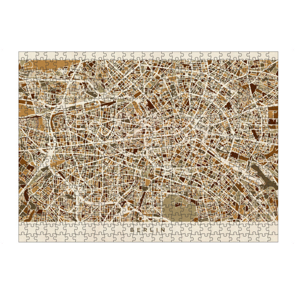 artboxONE Puzzle "Berlin Germany Street Map" artboxONE - Städte / Berlin,Kartografie