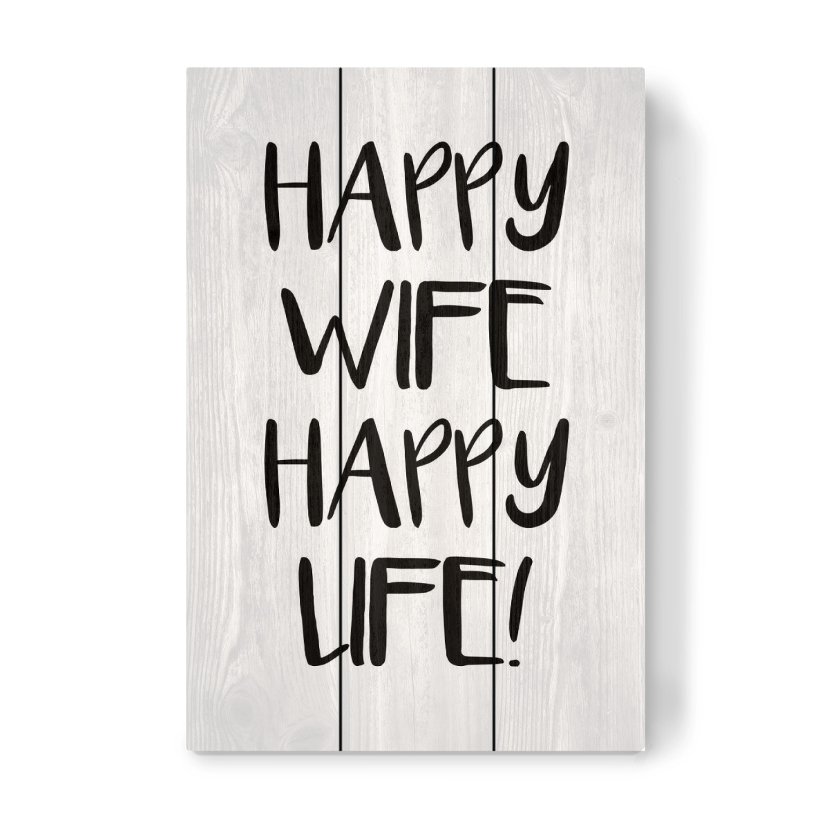 Happy Wife Happy Life Als Wood Print Bei Artboxone Kaufen