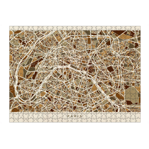 artboxONE Puzzle "Paris France Street Map" artboxONE - Städte / Paris,Kartografie