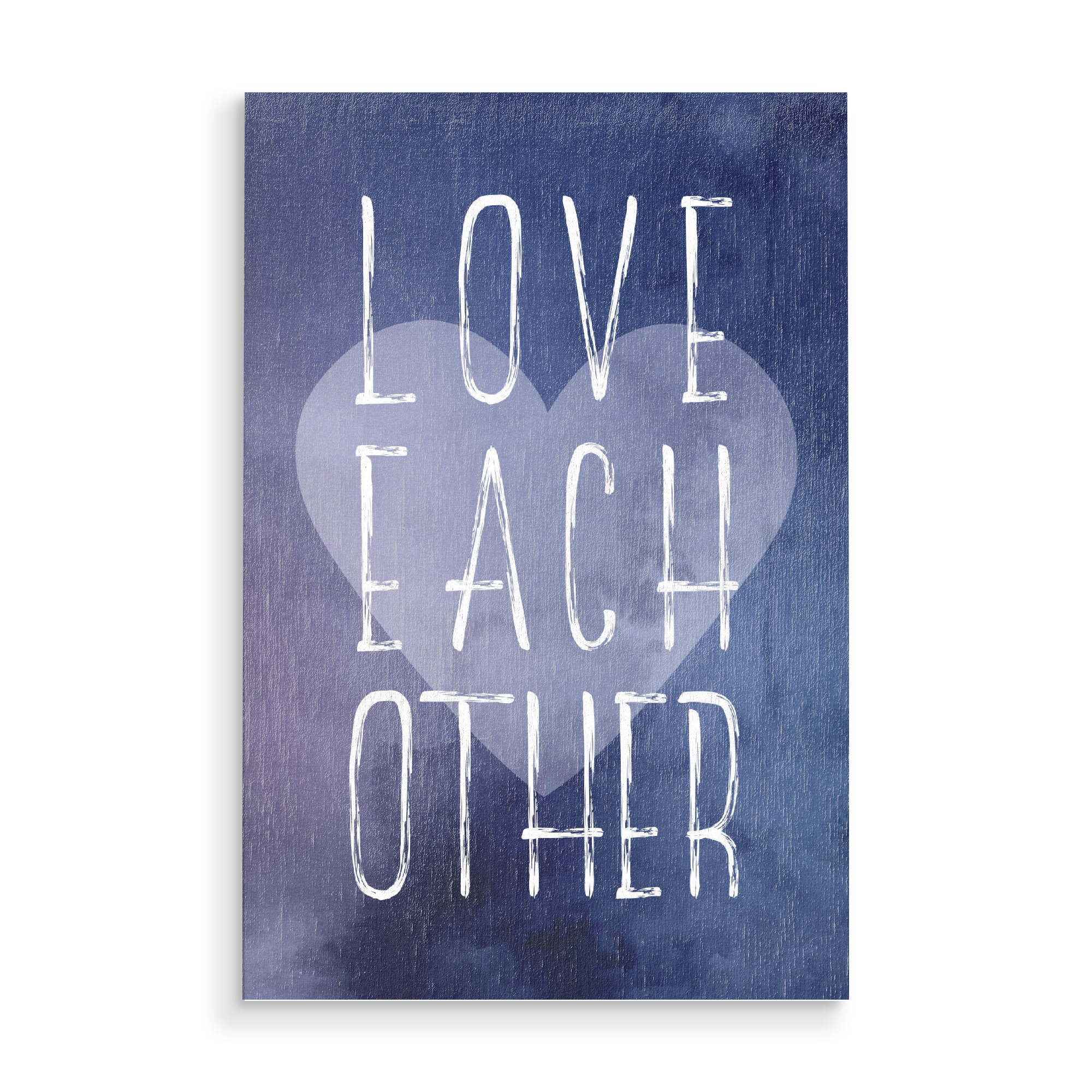 Holzbild "Love each other!" artboxONE - Typografie,Abstrakt,Liebe